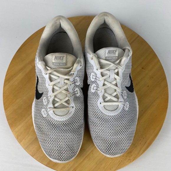 Nike Flex Trainer Womens Size 11 White Shoes Sneakers Running 898479-100 - Picture 6 of 13